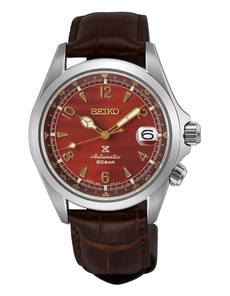 Seiko Alpinist Red vintage watch