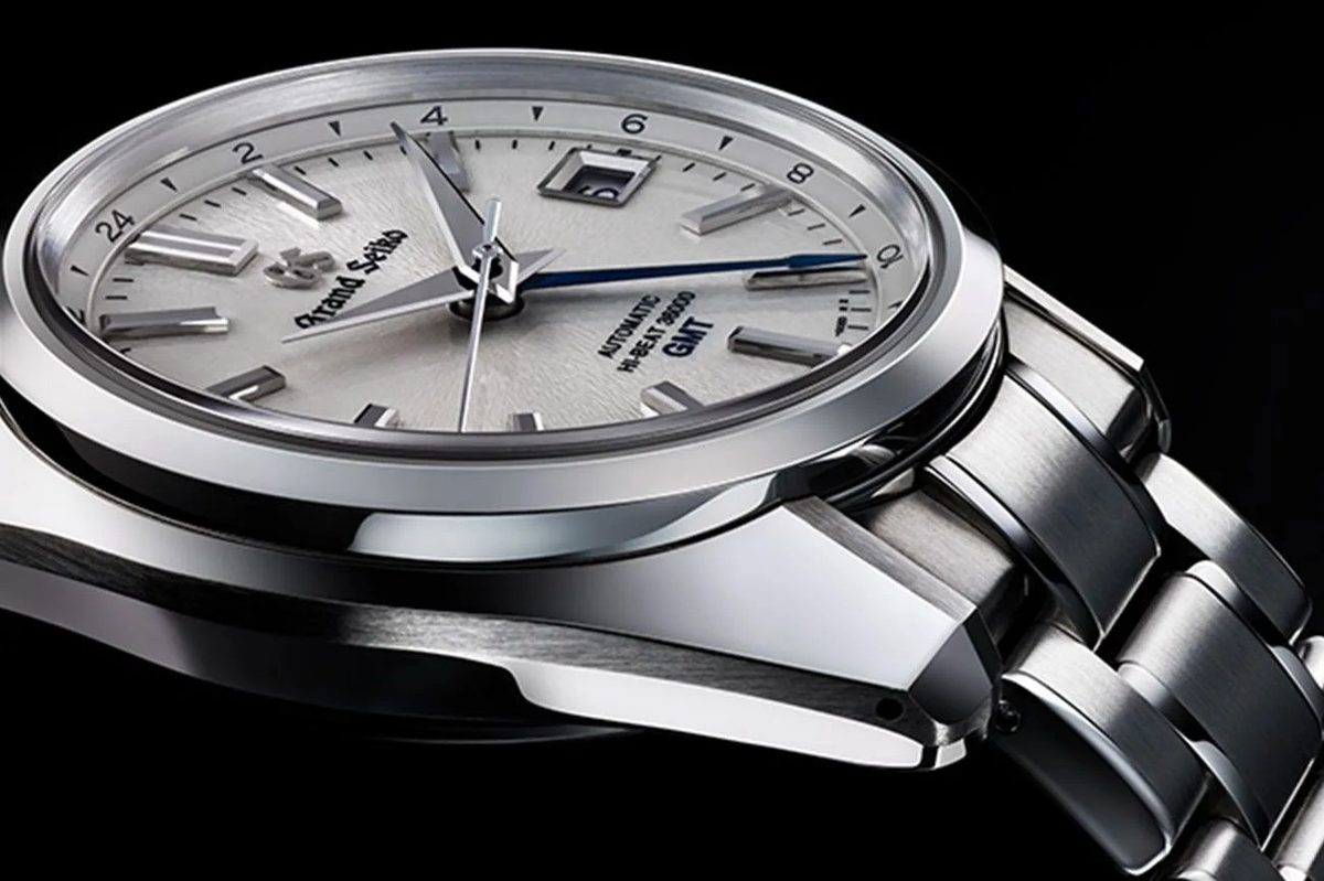 Japanese watch collection showing Grand Seiko and King Seiko finishing details
