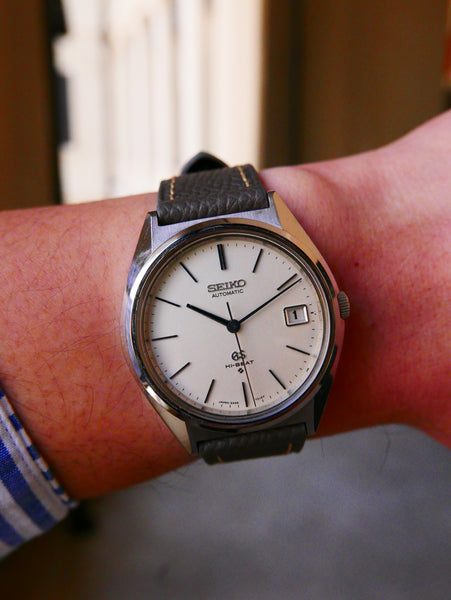 Vintage Grand Seiko movement showing precision finishing and in-house caliber