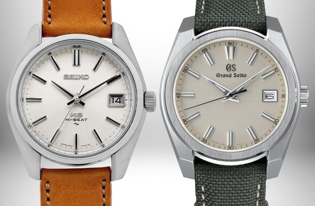 King Seiko 4502 vs Grand Seiko — detailed comparison of finishing and design